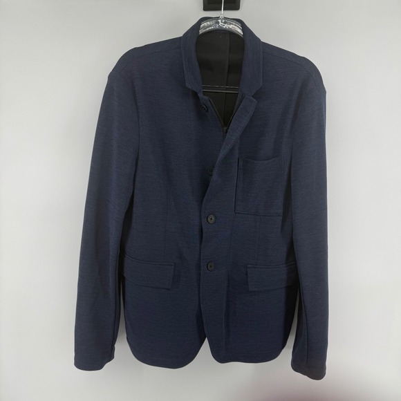 Dkny Jackets & Blazers - DKNY Women's Navy Blue Textured Blazer Jacket Size M Casual‎ Workwear